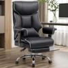 COMHOMA Big and Tall Office Chair 400lbs High Back Leather Executive Chair with Ergonomic Lumbar Support & Pocket Spring Cushion