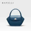 BAFELLI NEW 2025 WOMEN'S HANDBAG WINTER WOOL FASHION BENTO EVENING LEATHER ORIGINAL STYLE LUXURY BRAND PURSE SHOULDER CASUAL