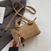 LEFTSIDE Women Small Suede Crossbody Bag 2025 Winter New Retro Short Handle Shoulder Bag Luxury Designer Handbags and Purses