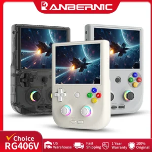 Anbernic RG 406V Retro Handheld Games Console 4"IPS Multi-touch WIFI RGB Ligh 3D Hall Joystick 5500mAh RG406V Video Games Player