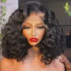 12A Raw Donor Human Hair Wig with 13x6 HD Lace Frontal - 200% Density Unprocessed Vietnamese Double Drawn Bouncy Wave Texture