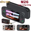 M26 64G/128G/256G 50000Games Video Game Console 5.1inch 800*480 with RGB Colorful Joystick HD TV Games Home TWO Players Kid Gift