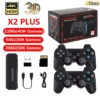 X2 Plus 4K HD Game Stick 2 4G Retro Video Game Console Wireless Controller TV 50 Emulator PS1 N64 DC 256G Games