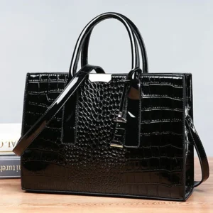 Luxury Crocodile Pattern Handbag ?Women Large Capacity Shoulder Bag? PU Leather Top-handle Bag? Brands Crossbody Bag Totes sac