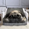 Cute Pug Pattern Believer Blanket Warm Soft Fluffy Kids and Adult Sofa Bed Throw Blanket for Home Travel Camping Luxury Gifts
