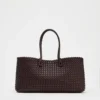 ELONGATED WOVEN SHOPPER BAG Fashionable Top Handle Tote Bag, Women's Shoulder Handbags Luxury Design for Everyday Style