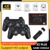 2026 New X2 Plus Game Stick 4K HD 2 4G Retro Video Game Console Wireless Controller TV 50 Emulator PS1 N64 DC 256G Games