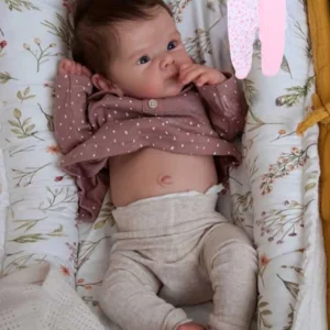 18 Inch Full Body Silicone Newborn Baby Girl Bettie Lifelike Reborn Baby Doll 3D Painted Skin Newborn Bettie Doll