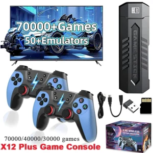 Retro Game Stick with 256GB 70000/40000/30000+ Games Wireless Control TV Handheld Video Game Console for PS1/N64/GBA Xmas Gift