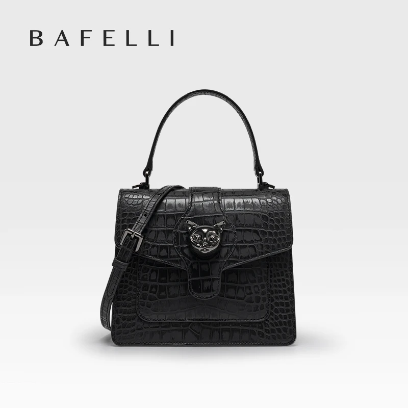 2025 NEW WOMEN'S HANDBAG BAFELLI GENUINE LEATHER BAGS FOR WOMEN LUXURY DESIGNER BRAND FEMALE CASUAL SHOULDER FASHION PURSE
