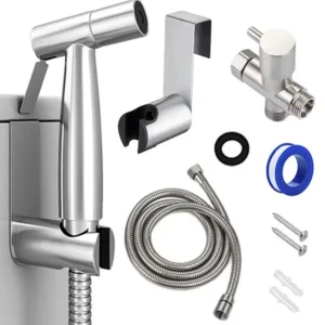 Handheld Toilet Bidet Sprayer Set Kit Stainless Steel Hand Bidet faucet for Bathroom Hand Sprayer Shower Head