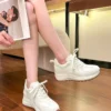 10cm Women Increasing Shoes Genuine Leather Sports Shoes Classic German Army Trainers 6cm Elevator Sneakers Luxury Design