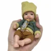 AnjoDoll Lovely 6 Inch Palm Newborn Babies Full Body Silicone Boys Reborn Dolls Bebe Reborn Corpo De Silicone Inteiro