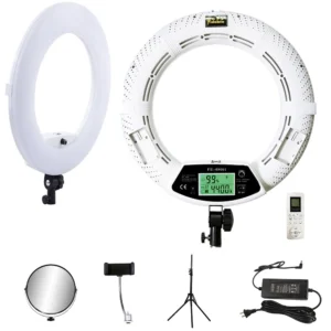 18inch Led Ring Lights with Tripod 96w Perfessional Yidoblo FE480 Photo Studio Video Lamp Bi-color for Beauty Salon Makeup Vlog