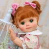 18 inch Cloveray Realistic Reborn Baby Doll Kawaii Rural Retro Style Vinyl Doll Handmade High Quality Image Toy Kid Girl Gift