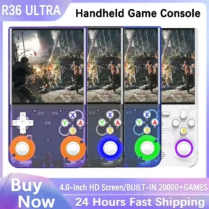 R36 Ultra Console Handheld Game Players 4 Inch Screen Open Source Console Retro Pocket Video Player 128G 20000+ Games