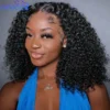 Bob Wig Human Hair Curly Hd Lace Wig 13x6 Human Hair Deep Wave Frontal Wigs 250 Density Water Wave Lace Front Wigs Pre Plucked