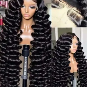 40 42 Inch Loose Deep Wave Frontal Wigs 250% 13x4 13x6 HD Lace Frontal Wigs For Women Remy Loose Deep Curly Human Hair Wigs