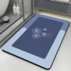 Diatomaceous Earth Bath Mat Bathroom Rug Absorbent Non-slip Floor Foot Mats Quick Dry Shower Carpet Toilet Pad Doormat Washable