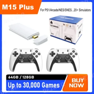 HD Retro Video Game Consoles M15 Plus Consolas Built In 20000+ Games Wireless Gamepads TV Handheld Game Stick
