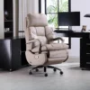 Nordic Leather Boss Chair Electric Business Office Ventilated Massage Chair Sedentary Computer Sillas De Oficina OfficeFurniture