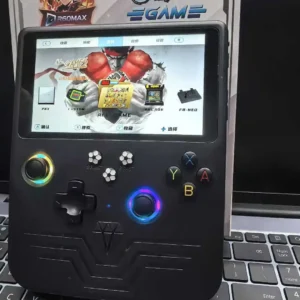 New R60 Retro Game Console Linux SystemHandheld Video 6Inch IPS Screen Portable Pocket Video Player 128GB 22000 Games