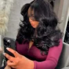 250% Glueless Wig Body Wave Human Hair Wigs Pre Cut 13x4 13x6 HD Lace Frontal Wigs Pre Plucked Curly Lace Front Human Hair Wigs