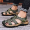 Large Size Summer Cowhide Sandals Men's Outdoor Trail Shoes Casual Men's Beach Shoes Soft Anti-slip