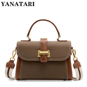 Luxury handbags female crossbody bags small square shoulder bag mom women bags new fashion 2025 genuine cowhide leather satchel