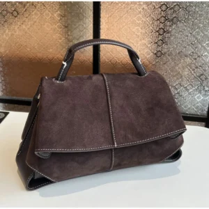 Luxury Brand Shoulder Bag French Elegant Leather Handbag New Frosted Large-capacity Commuter Bag Niche Design Creative Women Bag