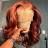 350 Ginger Orange Human Hair Wig Body Wave Pre Plucked With Baby Hair Lace Front Wigs 13x4 Ear To Ear Lace Body Wave Lace Wigs