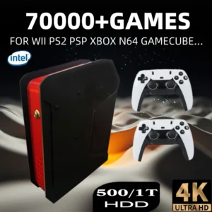 X4 Retro Video Game Console With 1T Dual-system and I3-3110M CPU For PS2/PSP/WII/N64/DC/SS Children Gaming Gifts For Men Gift