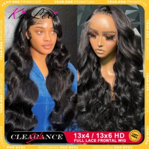 KissLove Body Wave 13x4/13x6 HD Lace Front Human Hair Wigs Pre Plucked 5x5 HD Lace Closure Wigs 360 Human Hair Lace Frontal Wig