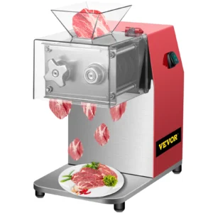 SucceBuy 250kg/H Commercial Electric Meat Slicer Grinder Vegetable Cutter Shred Machine 850W Home Automatic Food Chopper Chipper