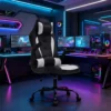 Gaming Chair, Ergonomic Office Chair with Lumbar Support, Flip Up Arms, Headrest,PU Leather, Executive High Back Computer Chairs