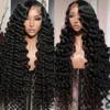 250% Density 5x5 Gluess Wig 13x4 13x6 HD Transparent Lace Frontal Lace Preplucked Natural Black Deep Wave Frontal Human Hair Wig