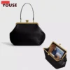 Classic Large Capacity Clutch Bag Clip Bags For Women Luxury Designer Handbags Purses 2026 New In Pu Lock Underarm Shoulder