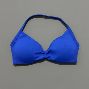 HISTELLO Impact Strappy Bra Gym Top Women High Support Thin Strap Halter Sports Seamless Bras Scrunch Push-up Workout Yoga Tanks