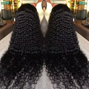 42 40 Inch Human Hair 13x6 13x4 HD Lace Frontal Wig Glueless Loose Deep Wave Curly Human Hair Full Lace Front Wig Preplucke