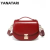 YANATARI Genuine leather woman bag cowhide Shoulder bag Minimalism luxury bags womans high quality 2025 ladies crossbody bag