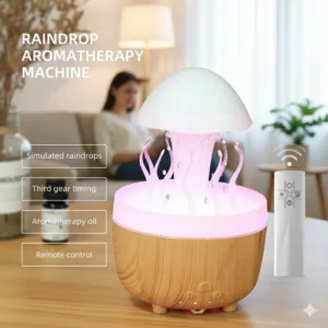 Colorful Wireless Air Humidifier Diffuser Nebulizing Jellyfish Aroma Lamp Night Light for Bedroom Home Decor