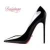 Elegant Woman Heeled Shoes 2026 Trend Luxury Red Bottoms High Heels Pointed Toe Stiletto Pumps 12 cm Party Dress Wedding Shoes