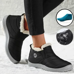 Women Boots Waterproof Winter Boots Fur Shoes Women Slip On Ankle Boots Snow Botas Mujer 2025 Winter Shoes Couple Short Boot