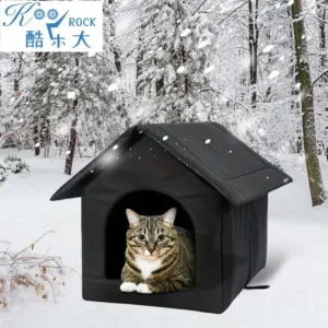 Pet House Portable Weatherproof: Insulated Foldable Shelter for Outdoor Stray Cats & Dogs with Removable Washable Cover