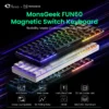 Akko MonsGeek FUN60 Mechanical Keyboard Magnetic Switch 60% Gaming Keyboards Rapid Trigger 0.01mm 8K ARGB HE/TMR Custom Keyboard