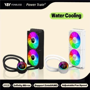 Power Train DL-240A Water-Cold Water Cooling Radiator White/Black ARGB All -In -One 5V 3PIN ARGB Fan CPU Liquid Cooler