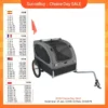 SucceBuy 88 lbs Dog Bike Trailer Pet Cart Bicycle Carrier with Wheels Coupler Reflectors Flag Collapsible to Store for Dogs