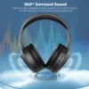 MeeGoo Wireless Headphones Bluetooth 5.4 Earphones Foldable Stereo Earphones Super Bass Noise Reduction Mic For Laptop PC TV New