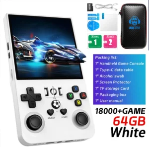 Open Source R36MAX Retro Handheld Game Console 64/128G 18000+Game RK3326 Chip Portable Pocket Game Player 4‘’Screen Game Console