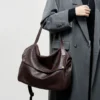 100% genuine leather women's shoulder bag large capacity soft cowhide leather tote Bag simple lady casual Handbag for Commuting